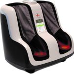 Reflex SOL Foot & Calf Massager w/ Heat - Plantar Fasciitis Relief + Circulation + Shiatsu Deep Kneading + Vibrating for Stress + Compression - Adjustable for Women and Men up to Size 12